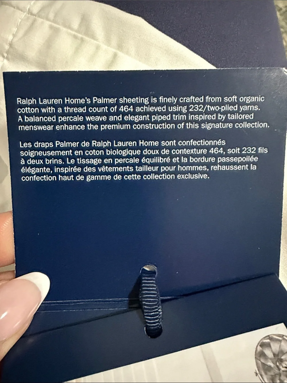 Ralph Lauren White Palmer Percale King Pillow Sham
